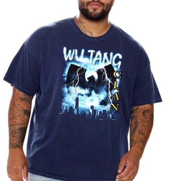 Wu Tang Other - WU TANG Lightening Vintage Wash T-Shirt Short Sleeve Size XL
